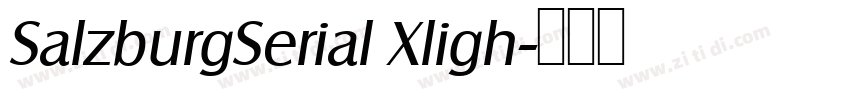 SalzburgSerial Xligh字体转换 SalzburgSerial Xligh字体转换